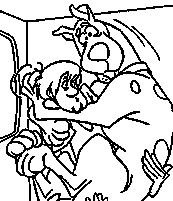 coloriage scoubidou saute dans les bras de sammy